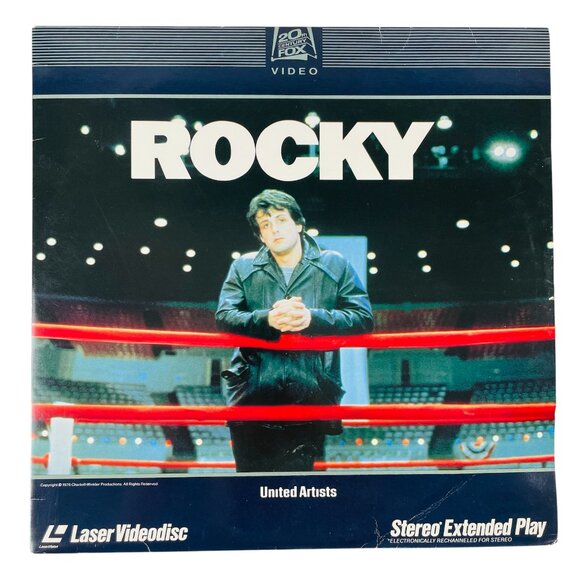 20th Century Fox Home Video 1982 Rocky Laserdisc LD Rare Collectible 1st Print - Picture 1 of 8